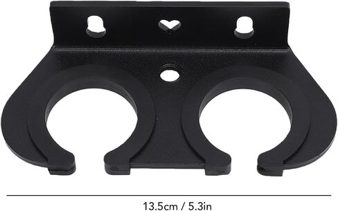 Fockety 2 Slot Multi Microphone Holder, Wired and Wireless Mics Storage Hanger Holds up to 2 Handheld Dynamic Mics, Dual Microphone Holder with Non Slip Rings for Studio, Karaoke in Kuwait