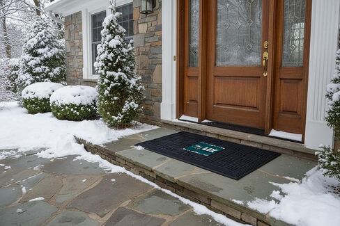 FANMATS Philadelphia Eagles Super Bowl LIX Champions 20" x 31" Vinyl Medallion Mat - 3D Molded Logo - Midnight Green and Silver - Outdoor Entry Rug in Kuwait