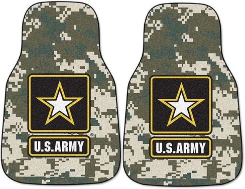 Fan Mats U.S. Army 2-pc Carpet Car Mat Set/17"x27" in Kuwait