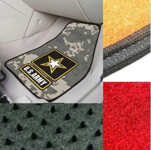 Fan Mats U.S. Army 2-pc Carpet Car Mat Set/17"x27" in Kuwait