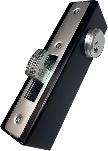 KIASET Hook Bolt Mortise Lock, Weldable Steel Hook Lock for Sliding Gate, Double Cylinder, 1-1/8" Backset in Kuwait