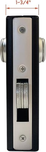KIASET Hook Bolt Mortise Lock, Weldable Steel Hook Lock for Sliding Gate, Double Cylinder, 1-1/8" Backset in Kuwait