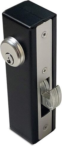 KIASET Hook Bolt Mortise Lock, Weldable Steel Hook Lock for Sliding Gate, Double Cylinder, 1-1/8" Backset in Kuwait