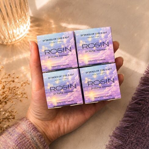 EOTE 4PCS Instrument Rosin for Violin Viola Cello Erhu | 4PCS Value Pack • Bonus Cleaning Cloth • Student-Friendly • For Violin Viola Cello & Erhu • Individually Packed in Kuwait