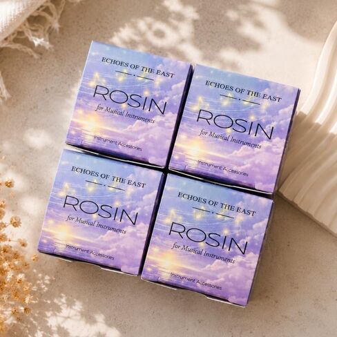 EOTE 4PCS Instrument Rosin for Violin Viola Cello Erhu | 4PCS Value Pack • Bonus Cleaning Cloth • Student-Friendly • For Violin Viola Cello & Erhu • Individually Packed in Kuwait