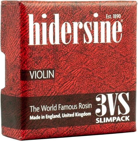 Hidersine 3VS Light Amber Violin Rosin، كعكة نحيفة 15 جرام، مصنوعة يدويًا في إنجلترا، روزين القوس الفاخر للحصول على درجة ساطعة، قبضة متوازنة وهجوم واضح in Kuwait
