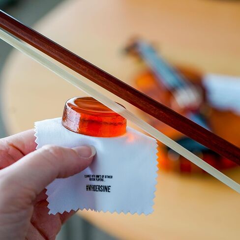 Hidersine 3VS Light Amber Violin Rosin، كعكة نحيفة 15 جرام، مصنوعة يدويًا في إنجلترا، روزين القوس الفاخر للحصول على درجة ساطعة، قبضة متوازنة وهجوم واضح in Kuwait
