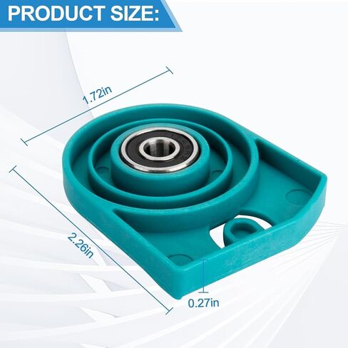 440013513 Brushroll End Cap & Bearing - Compatible with Hoover Smartwash & Smartwash Pet - FH52000 FH53000 FH52000G FH52001 FH52001G FH52002 FH52002G FH52005CDI FH52005GCD FH53000TVI FH53000PC in Kuwait