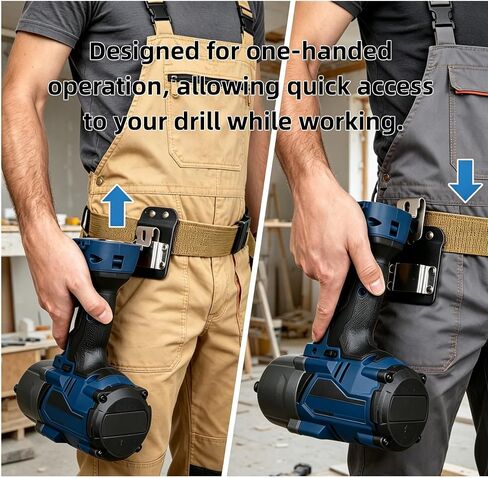 DrillCatcher, Drill Holder For Tool Belt Drill Catcher Up to 2" Belts FITS Cordless Drills Impact Drivers and Nailers in Kuwait