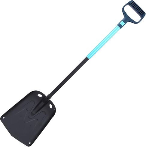 Aluminium Alloy Folding Snow Shovel, Long Handle Portable Outdoor Tool for Camping Hiking with Easy Installation in Kuwait