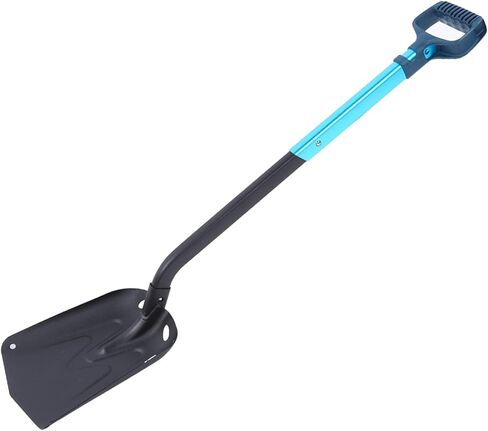 Aluminium Alloy Folding Snow Shovel, Long Handle Portable Outdoor Tool for Camping Hiking with Easy Installation in Kuwait