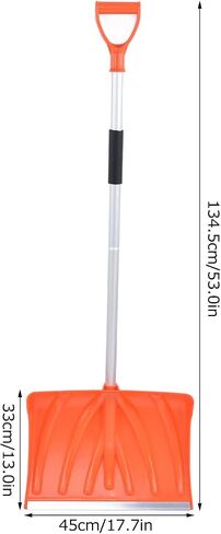 Cosiki Adjustable Snow Shovel Extendable Snow Shovel, Telescopic Large Capacity D Handle Aluminum Alloy Ice Scraper with Foam Grip, Ideal for Mud & Sand in Kuwait