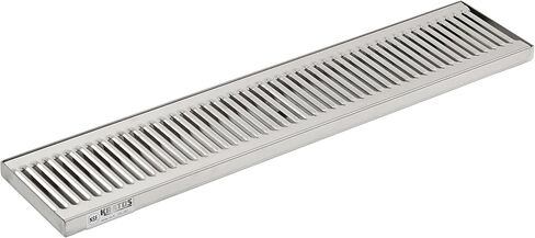 Kratos Commercial Stainless Steel 30"W x 5"D Beer Drip Tray with Drain, Polished Surface Mount for Bars, Kitchens, Restaurants, Clubs (#32L-284) in Kuwait