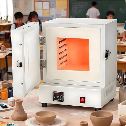 Digital Electric Melting Furnace, 2000W PID Temperature Control, 1150°C, Enclosed Electric Burnout Oven for Lost Wax Casting and Metal Annealing in Kuwait