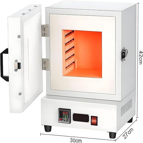 Digital Electric Melting Furnace, 2000W PID Temperature Control, 1150°C, Enclosed Electric Burnout Oven for Lost Wax Casting and Metal Annealing in Kuwait