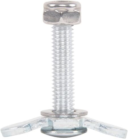 DorkTees 4 حزمة M8 X 40MM L المسار العروات المزدوجة الخيوط السكك الحديدية مسمار الجوز هوك التعادل أسفل حبل عدة مرساة نقطة in Kuwait