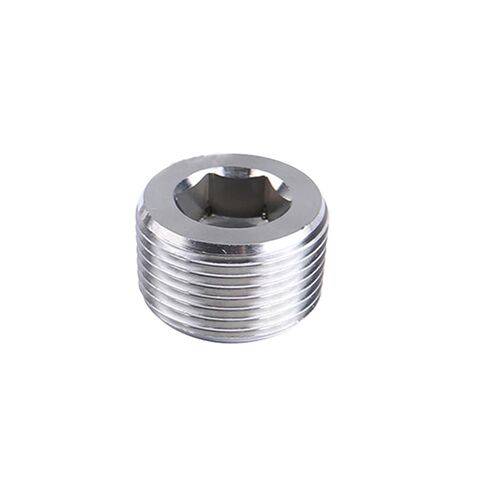 Stud Bolts, Brass Male Thread Hex Head Pipe End Cap Multiple Sizes 2 pcs(Female Plug,2 PCS-1/4) in Kuwait