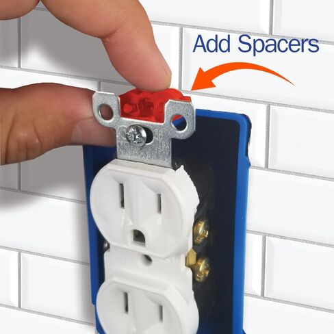 MusselBound® Outlet Spacer - حل سريع وسهل لتسوية المنافذ والمفاتيح على الجدران المبلطة حديثًا in Kuwait