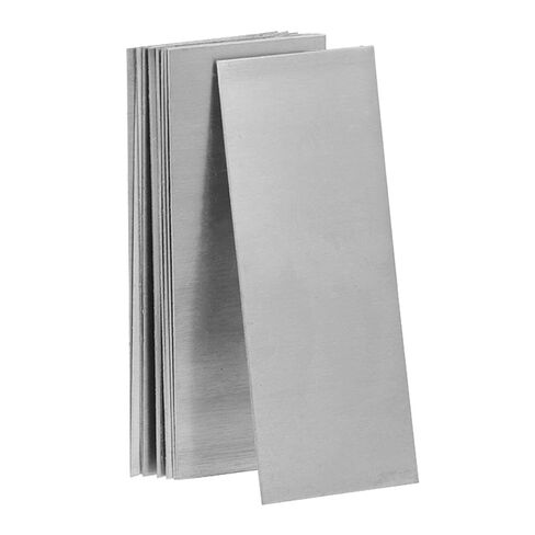 Zinc Anode Electroplating Plates with Silver Color 10pcs Replaceable Zinc Sheets for Fruit Battery Making and Electroplating Experiments for Scientific Applications and Laboratory in Kuwait