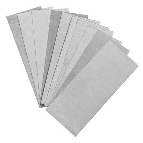 Zinc Electroplating Plates with User-Friendly Design 10pcs Silver Zinc Anode Sheets for Electroplating Experiments and Fruit Battery Making for Students and Laboratory in Saudi Arabia