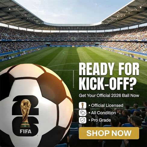 كرة القدم الرسمية FIFA 2026 مقاس 5، كرة قدم من جلد البولي يوريثان مقاومة للماء، كرة تدريب مطابقة للعب في الأماكن المغلقة والمفتوحة، هدية لمحبي كرة القدم in Kuwait