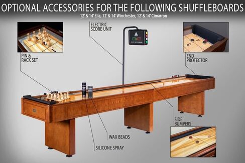 Legacy - Winchester Shuffleboard Table (12FT,Dark Wood Finish) in Saudi Arabia