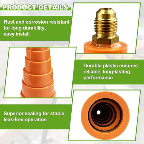 Nitrogen Purge Boot, 1/4" SAE Connector Nitrogen Purge Tool Fits for Multiple ACR Copper Tubing Sizes (3/8" to 1-1/8" OD ACR), Works Hands Free in Kuwait