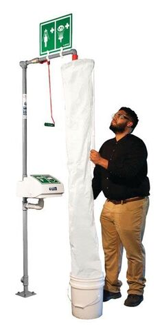 Hughes Safety Shower Test Kit with Bucket and Shower Sock in Kuwait