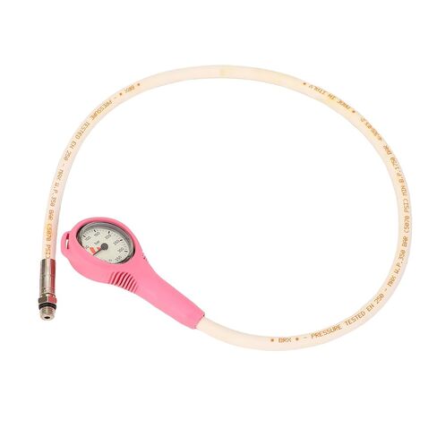 Diving Pressure Gauge TPR Submersible Pressure Gauge with Hose for Scuba Underwater Diving Equipment Pink in Kuwait
