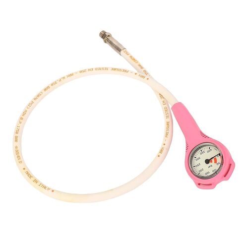 Diving Pressure Gauge TPR Submersible Pressure Gauge with Hose for Scuba Underwater Diving Equipment Pink in Kuwait