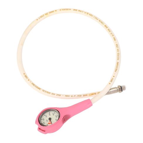 Diving Pressure Gauge TPR Submersible Pressure Gauge with Hose for Scuba Underwater Diving Equipment Pink in Kuwait