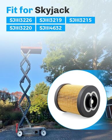فلتر إرجاع هيدروليكي مناسب لـ Skyjack SJIII3219 SJIII3226 SJIII3220 SJIII3215 SJIII4632، فلتر الزيت الهيدروليكي يستبدل 104254 104-254 in Kuwait
