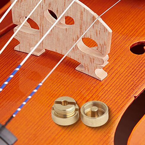 Gold Brass Cello for WOLF Tone Suppressor Mute, Adjustable Rubber Tube for ELIMINATOR for String Below Bridge, Portable Sound Quality Enhancer Accessory (11x12mm) in Kuwait