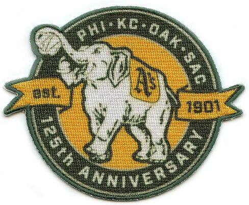 Philadelphia Kansas City Oakland Sacramento A's Athletics MLB 1901-2026 125th Anniversary Jersey Sleeve Collectible Patch in Kuwait