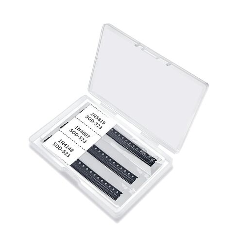 1N4007 1N4148 1N5819 SOD ديود 9 قيم 180 قطعة SOD-123 SOD-323 SOD-523 SMD 1N4007WS 1N4148WS 1N5819WS B5819WS in Kuwait