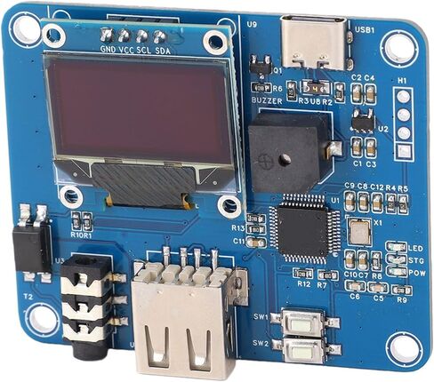 WALFRONT CW Trainer Telegraph Practice USB Interface Morse Code Trainer Keyboard مع جهاز ممارسة رمز العرض LED العضوي in Kuwait