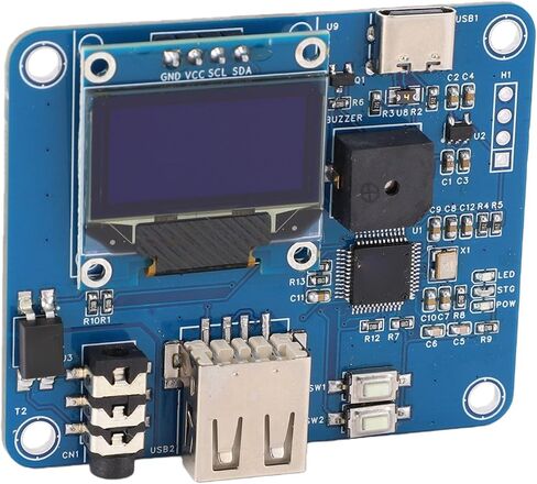 WALFRONT CW Trainer Telegraph Practice USB Interface Morse Code Trainer Keyboard مع جهاز ممارسة رمز العرض LED العضوي in Kuwait