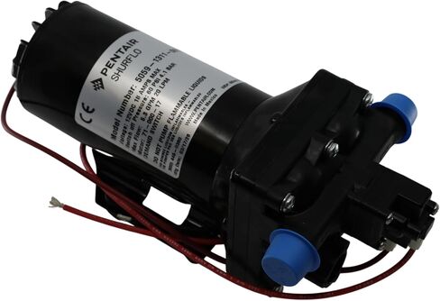 PENTAIR SHURFLO 5059-1311-D011 12 VDC مضخة الحجاب الحاجز التلقائية للطلب، 5.3 GPM، 90 PSI، 1/2 بوصة NPSM Port، ذاتية التحضير 8 أقدام، مضخة مياه مقاومة للمواد الكيميائية للرش والنقل والاستخدام الصناعي in Kuwait