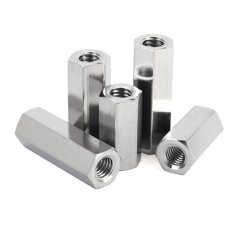 304 مجموعة صواميل اقتران من الفولاذ المقاوم للصدأ، M2-M3 10 قطع (M2.5، 9 مم) | مقاسات M2، M2.5، M3، طقم 10 قطع. 304 مقاوم للصدأ والصدأ/التآكل. يربط المواضيع الذكور. DIY، إصلاح، طباعة ثلاثية الأبعاد. وجع عرافة. in Kuwait