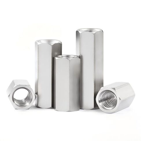 304 مجموعة صواميل اقتران من الفولاذ المقاوم للصدأ، M2-M3 10 قطع (M2.5، 9 مم) | مقاسات M2، M2.5، M3، طقم 10 قطع. 304 مقاوم للصدأ والصدأ/التآكل. يربط المواضيع الذكور. DIY، إصلاح، طباعة ثلاثية الأبعاد. وجع عرافة. in Kuwait