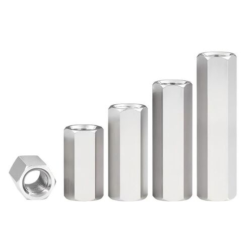 304 مجموعة صواميل اقتران من الفولاذ المقاوم للصدأ، M2-M3 10 قطع (M2.5، 9 مم) | مقاسات M2، M2.5، M3، طقم 10 قطع. 304 مقاوم للصدأ والصدأ/التآكل. يربط المواضيع الذكور. DIY، إصلاح، طباعة ثلاثية الأبعاد. وجع عرافة. in Kuwait