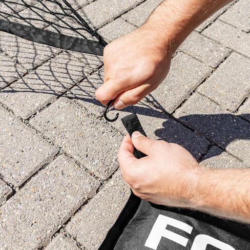 FORZA Basketball Solo Return Net | Portable Basketball Rebound Trainer for Individual Shooting Practice – Durable Weather-Resistant Net with Carry Bag & Sandbags – Fits Most Hoops in Kuwait