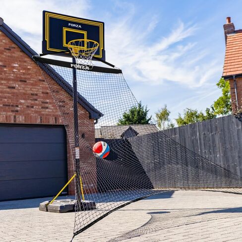 FORZA Basketball Solo Return Net | Portable Basketball Rebound Trainer for Individual Shooting Practice – Durable Weather-Resistant Net with Carry Bag & Sandbags – Fits Most Hoops in Kuwait