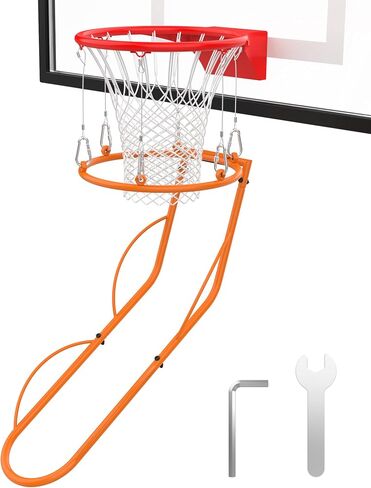 Basketball Return Attachment, Sturdy Metal Basketball Return Training Aid | Ideal for Single-Person Outdoor or Indoor Basketball Shooting Training, Instal was easy, Works great to return ball in Kuwait
