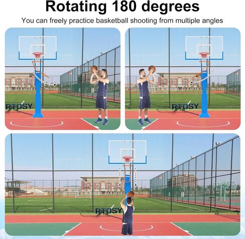 Basketball Return Attachment, Sturdy Metal Basketball Return Training Aid | Ideal for Single-Person Outdoor or Indoor Basketball Shooting Training, Instal was easy, Works great to return ball in Kuwait