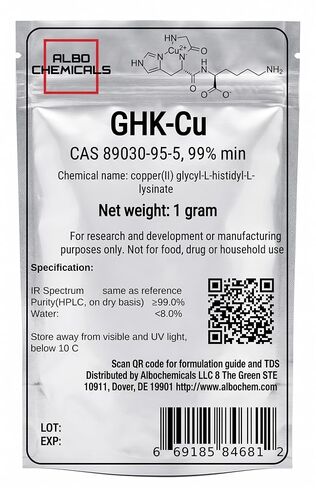 مسحوق GHK-CU، 99% كحد أدنى، 1 جرام in Kuwait