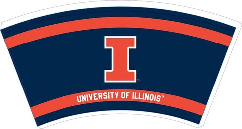 Desert Cactus University of Illinois Paper Cups Fighting Illini U of I 20 Count 12 ounce Cold Beverage for Tailgates, Graduation, Party and Game Day Decoration in Kuwait