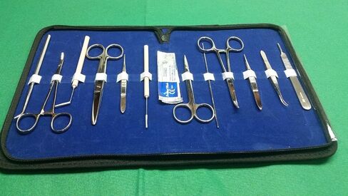 22 PCS Student Dissecting Dissection KIT with Scalpel Blades #11 (CYNAMED) in Kuwait