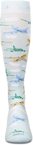 Wellfit Men's Airplanes Rayan Blend 8-15 mmHg Graduated Compression Socks in Kuwait