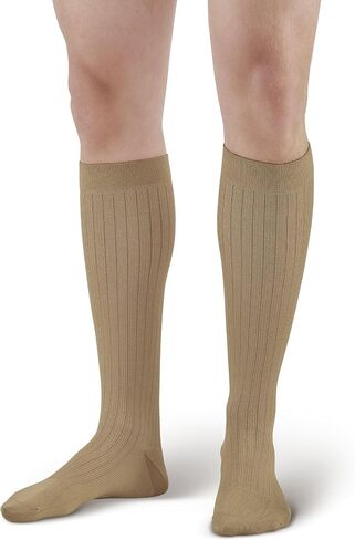 Ames Walker AW Style 128 Men's Micro/Cotton Dress 20-30 mmHg Firm Compression Knee High Socks in Kuwait